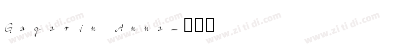Gagarin Anna字体转换